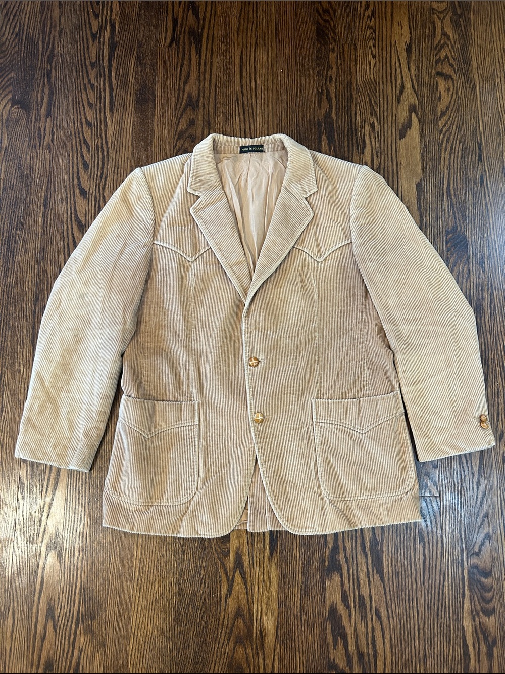 Vintage 70s Brad Whitney Corduroy Western Blazer